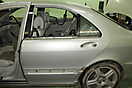 Mercedes S-klasse (W220) — оклейка в черный мат_1
