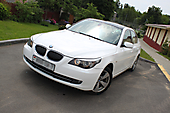 Оклейка в белый перламутр BMW 5 (E60)