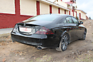 Оклейка молдингов и решетки в черный Mercedes CLS (C219)_5