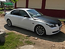 Комбиная : Белый матовый с Черной кожей аллигатора на BMW 5 E60_3
